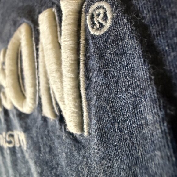 Jameson Irish Whiskey Women's Large Collectible Heather Blue Raised Letters - Picture 3 of 8